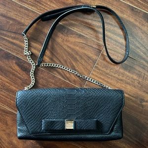 Kate Spade Rivas Street Adley Exotic Black Leather Crossbody